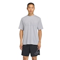Camiseta adidas Workout Essentials Feelready Masculina PRATA