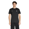 Camiseta adidas Football Slogan Graphic Masculina PRETO