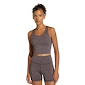 Top de Suporte Médio adidas All Me Feminino MARROM