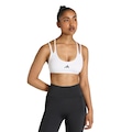 Top de suporte leve com alças finas adidas Optime Workout Feminino BRANCO