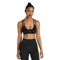 Top de suporte leve com alças finas adidas Optime Workout Feminino PRETO