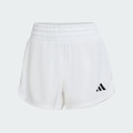 Short de Malha de Cintura Alta adidas Pacer Workout Feminino BRANCO