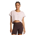 Camiseta Regata adidas Cortada Boxy Power Workout Três Listras Feminina ROXO