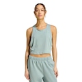 Camiseta Regata Cropped adidas Yoga Essentials Feminina VERDE CLARO