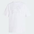 Camiseta adidas Oversized Logo Power Essentials Workout Feminino BRANCO