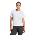Camiseta Gola Careca adidas Workout Essentials Feminina BRANCO