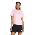 Camiseta Gola Careca adidas Workout Essentials Feminina ROSA CLARO