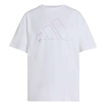 Camiseta adidas M/C Power Essentials Over Logo Feminina BRANCO
