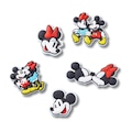 Kit Jibbitz Crocs Mickey e Minnie Fofos Pack com 5 Peças BRANCO