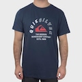 Camiseta Quiksilver Mixed Signals Masculino AZUL ESCURO