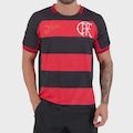 Camiseta Do Flamengo Bench Raglan - Masculino VERMELHO/PRETO