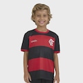 Camisa Do Flamengo Emoção Braziline Infantil VERMELHO/PRETO