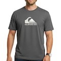 Camiseta Quiksilver Full Logo Plus Size Masculina CINZA