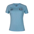 Camisa Grêmio Of.2 2025 Torcedora Umbro Feminina AZUL