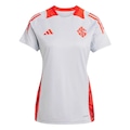 Camisa Treino Atleta SC Internacional adidas Feminina CINZA