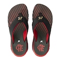 Chinelo Collab Kenner + Flamengo Orak Unissex PRETO/VERMELHO