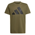 Camiseta adidas Big Logo Tee Infantil VERDE ESCURO