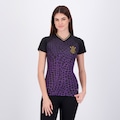 Camisa Corinthians Raglan Dry Feminina PRETO