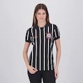 Camisa Polo Corinthians Retrô Japão Feminina PRETO