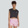 Camiseta adidas Run Ess Crop Feminina PRETO