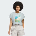 Camiseta Cropped adidas Destiadi 30 T Feminina CINZA