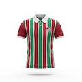 Camisa Do Fluminense Polo Mall Tricolor Braziline - Masculino VERMELHO/VERDE