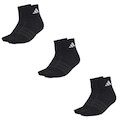 Kit 3 Pares De Meias adidas Sportswear Ankle Unissex PRETO