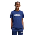 Camiseta Essentials adidas Infantil AZUL CLA/BRANCO