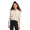 Jaqueta Com Capuz Frontal Seasonals Animal Fecho Zíper adidas Infantil BEGE/BRANCO