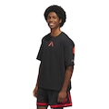 Camiseta adidas Anthony Edwards Acredite Masculina PRETO/VERMELHO