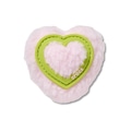 Jibbitz Crocs Coração Rosa de Pelúcia BRANCO