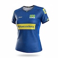 Camisa Brasil Vôlei Volt 2025 Jogo 2 - Feminina AZUL