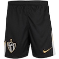 Shorts do Atlético Mineiro I 26/27 Torcedor Pro Nike Infantil PRETO/BRANCO
