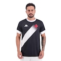 Camisa Do Vasco Kappa Supporter Graphik Masculina PRETO