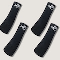 Kit 2 Manguitos Vôlei Curto TM7 PRETO