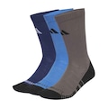 Kit 3 Pares De Meias adidas Cano Médio Performance Unissex AZUL