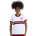 Camisa Braziline São Paulo Tela Feminina BRANCO
