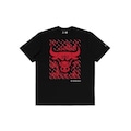 Camiseta New Era Regular Chicago Bulls NBA Masculina PRETO
