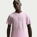 Camiseta Dri-FIT Nike Court Heritage Masculina ROSA CLARO