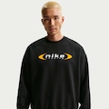 Blusão Nike Running Retro Fleece Masculino PRETO/BRANCO