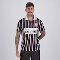 Camisa Corinthians Retrô 1995 Listrada Masculina PRETO
