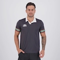 Camisa Polo Umbro X Panini Tape Masculina PRETO
