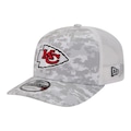 Boné New Era Kansas City Chiefs Salute To Service CINZA