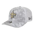 Boné New Era New Orleans Saints Salute Service CINZA
