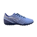 Chuteira Society Penalty Garra Y-2.0 - Adulto AZUL/BRANCO