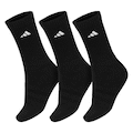 Kit Meias adidas Cano Alto Cushioned Crew Pack com 3 Pares - Adulto PRETO