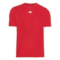 Camiseta Adidas Train Essentials Três Listras Masculina VERMELHO