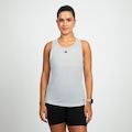 Camiseta Regata adidas Treino Três Listras Feminina BRANCO