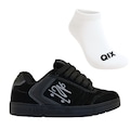 Kit Tênis Qix Lado-B - Qix Chorão + Meia - Masculino PRETO
