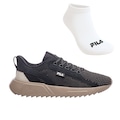 Kit Tênis Fila Freestyle Ii + Meia - Masculino PRETO/MARROM CLA